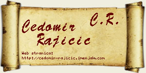 Čedomir Rajičić vizit kartica